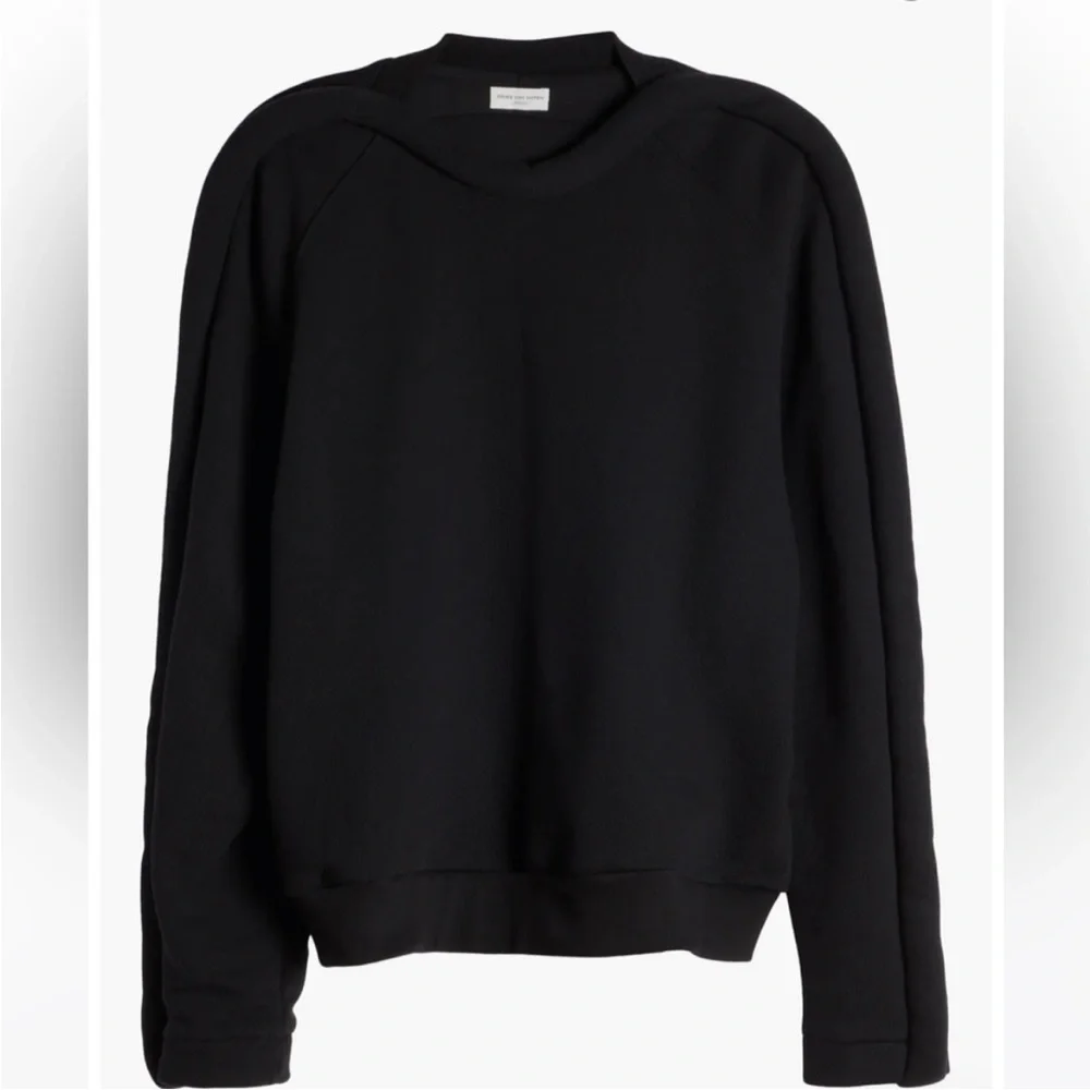 Dries Van Noten Black Sculptural Sweatshirt - Picture 8 of 10